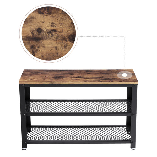 Williston Bryce Shelves Storage Bench & Reviews Wayfair